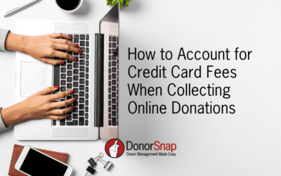 How to Account for Credit Card Fees When Collecting Online Donations