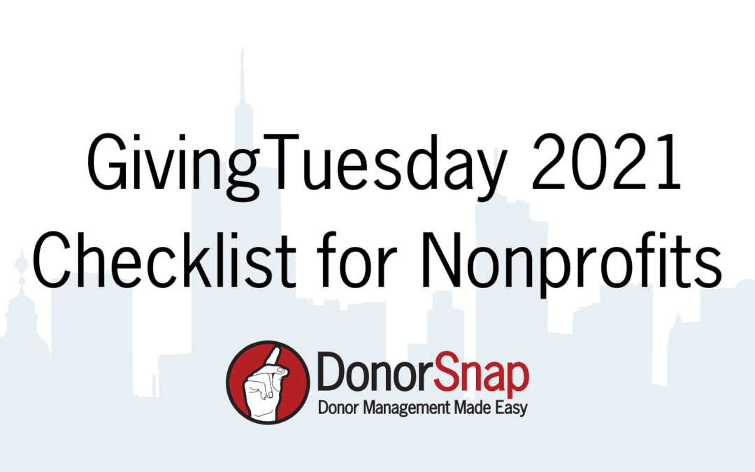 GivingTuesday 2021 Checklist for Nonprofits