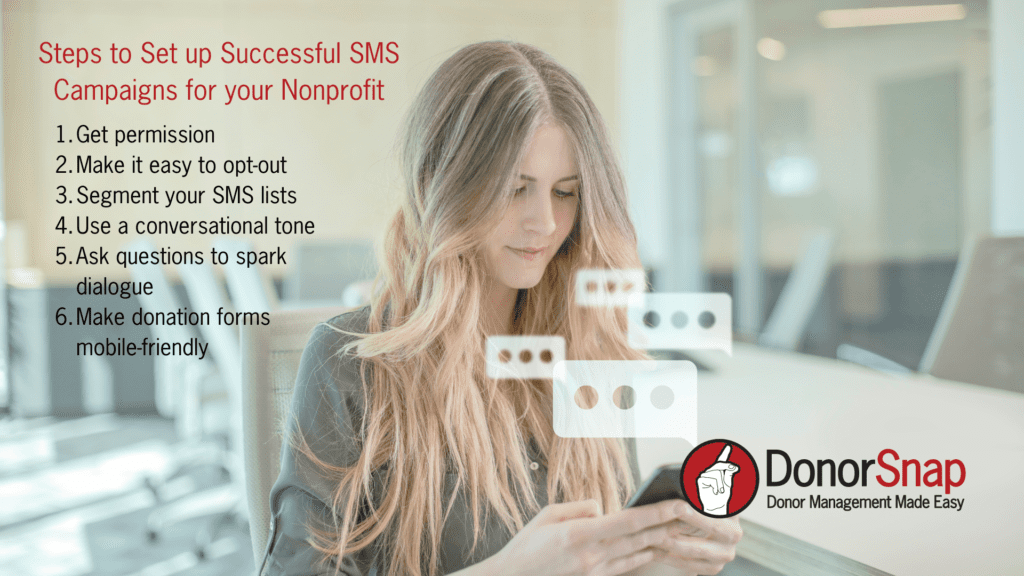 SMS text message best practices for nonprofits