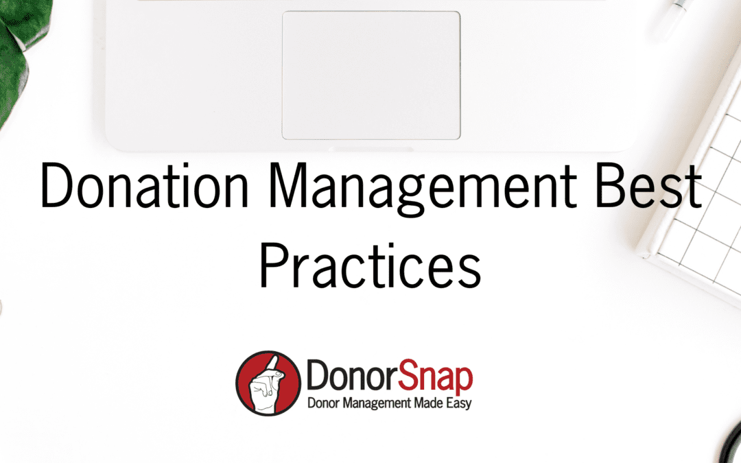 Donation Management Best Practices
