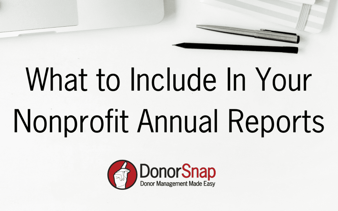 What to Include in Your Nonprofit Annual Reports